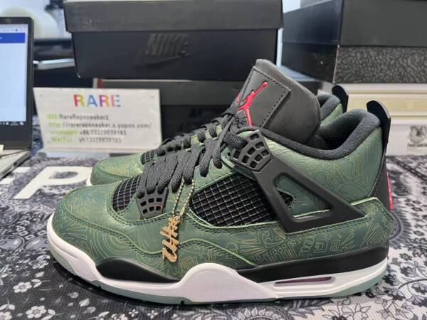 Air Jordan 4 Green Laser - Imagem 6