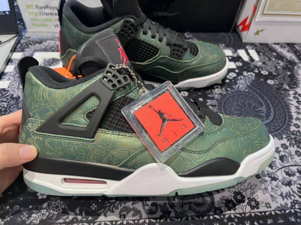 Air Jordan 4 Green Laser - Imagem 5